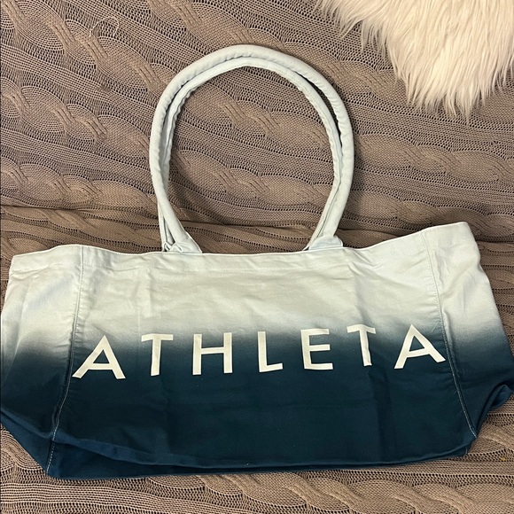 Athleta Handbags - Athleta Gradient Blue Tote Bag